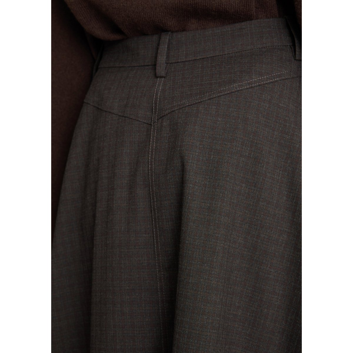 Jupe avec un motif à carreaux discret gris, MARC O’POLO DENIM