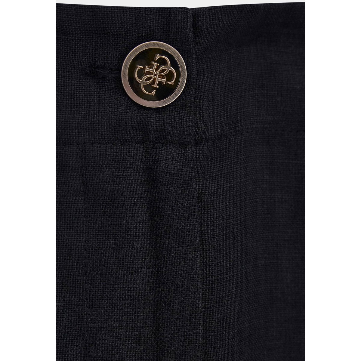 Pantalon En Lin noir, GUESS