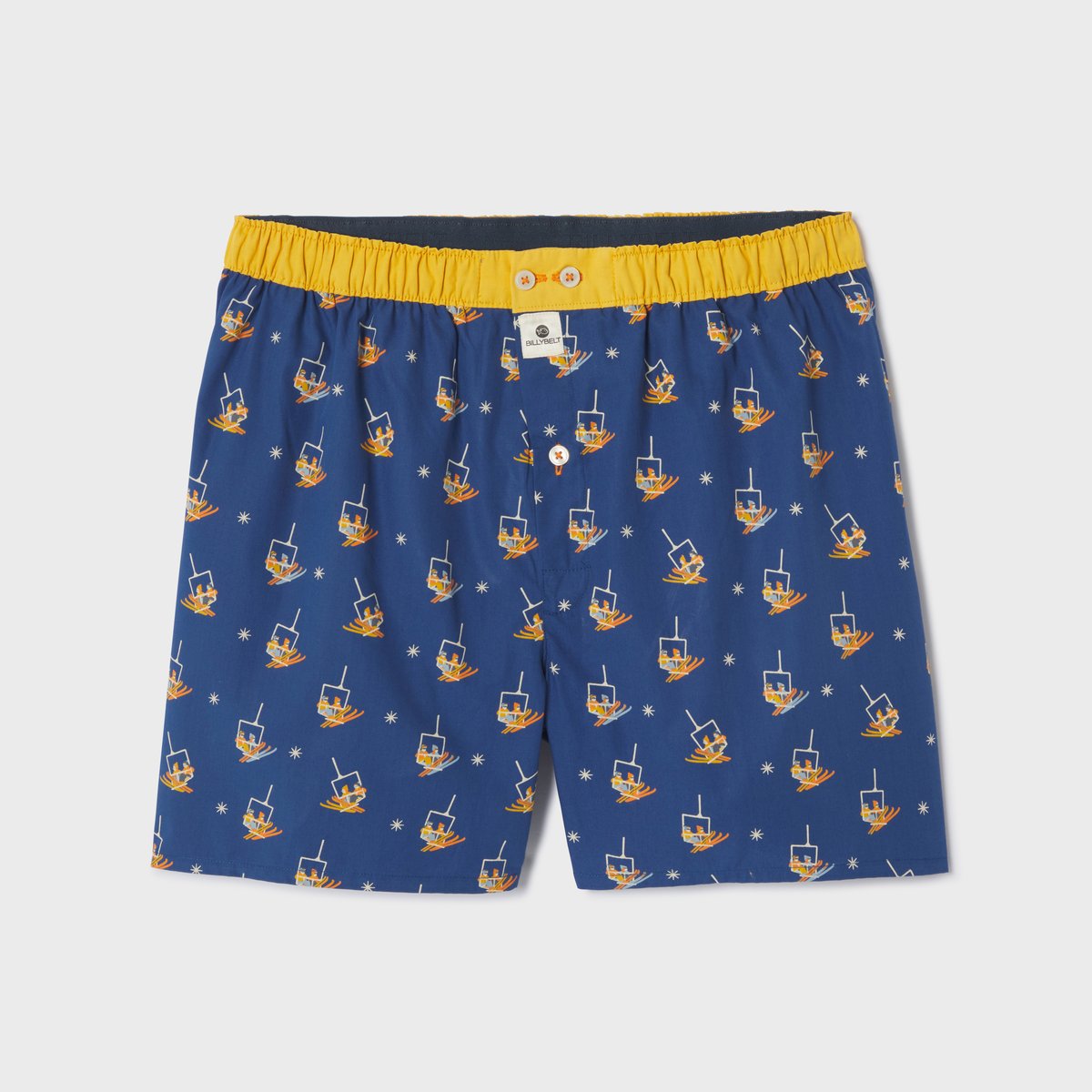 Caleçon en coton biologique FANTAISIE bleu, BILLYBELT