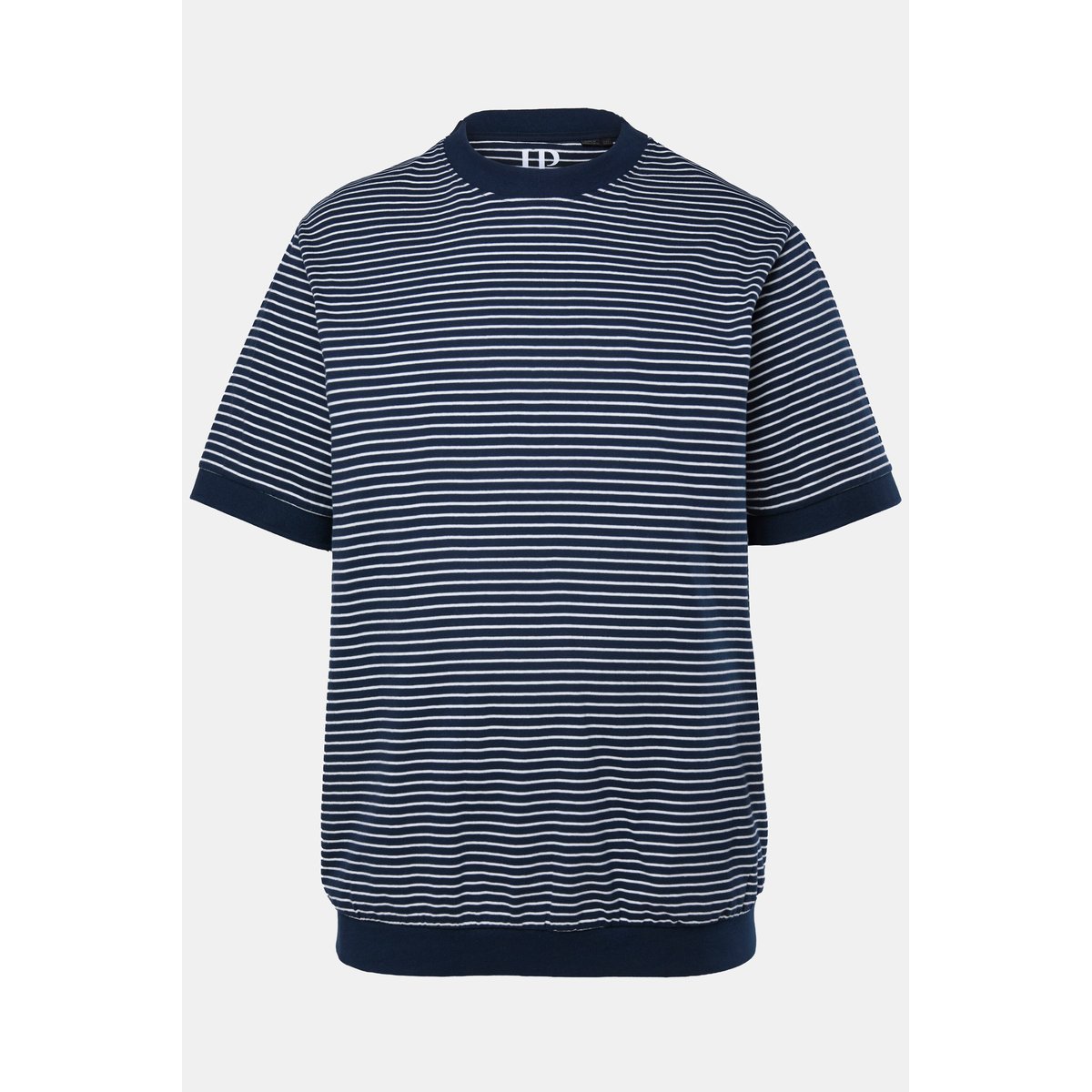 T-shirt à rayures. Manches courtes bleu marine, JP1880