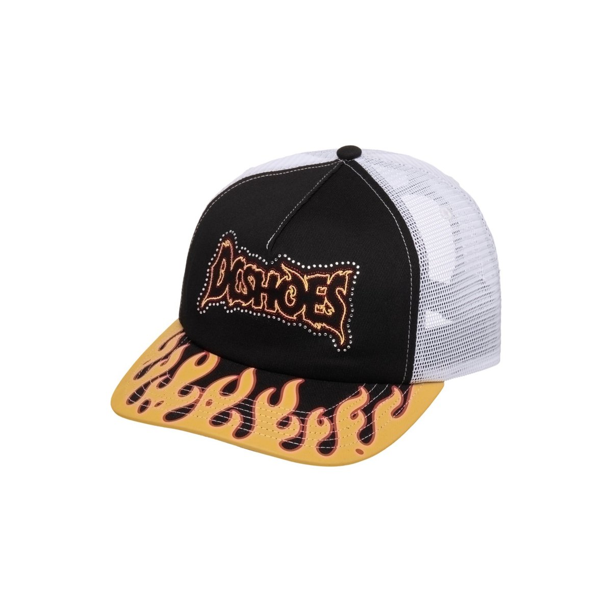 Casquette strapback BURNING BRIM. noir black, DC SHOES