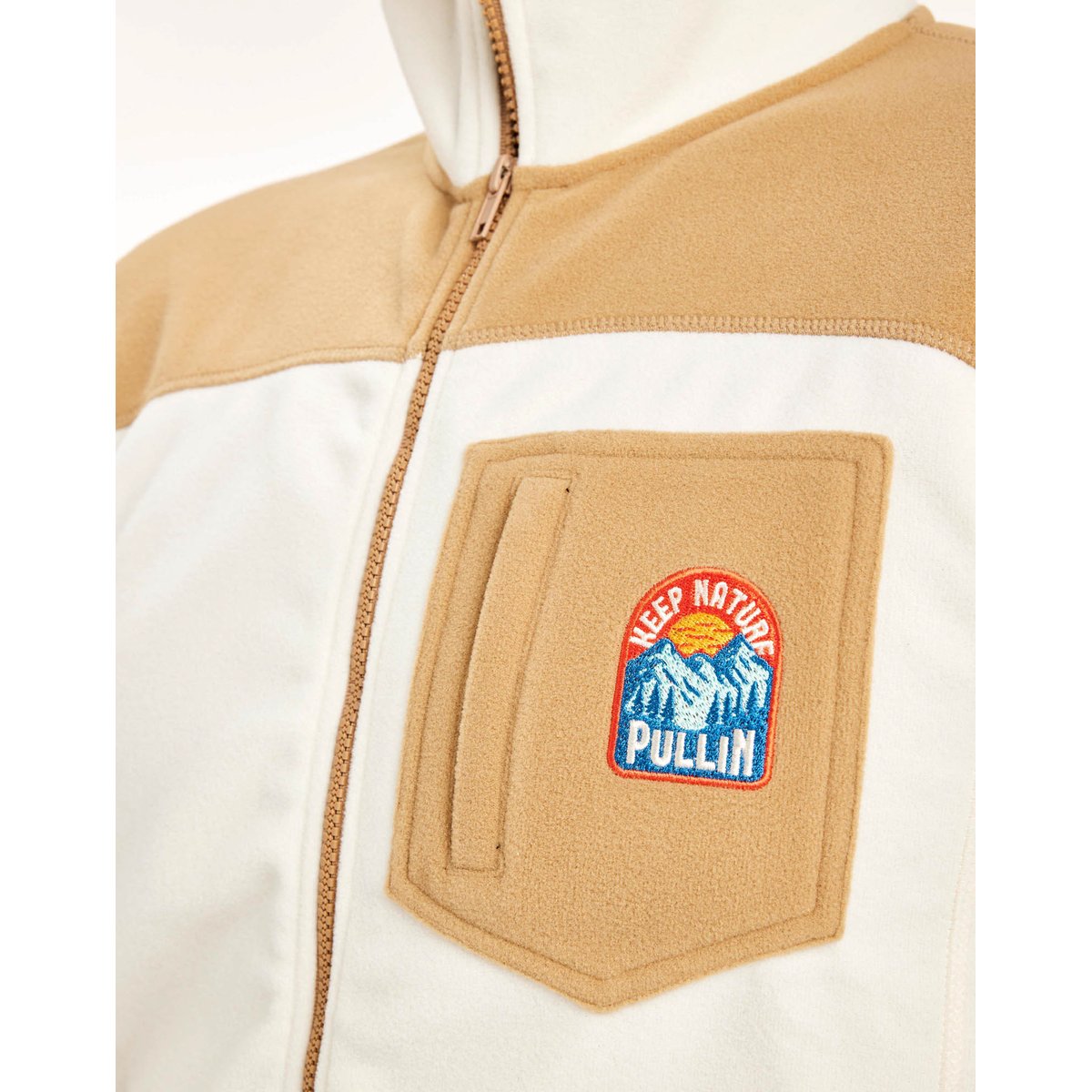 VESTE POLAIRE BRONZE beige, PULLIN