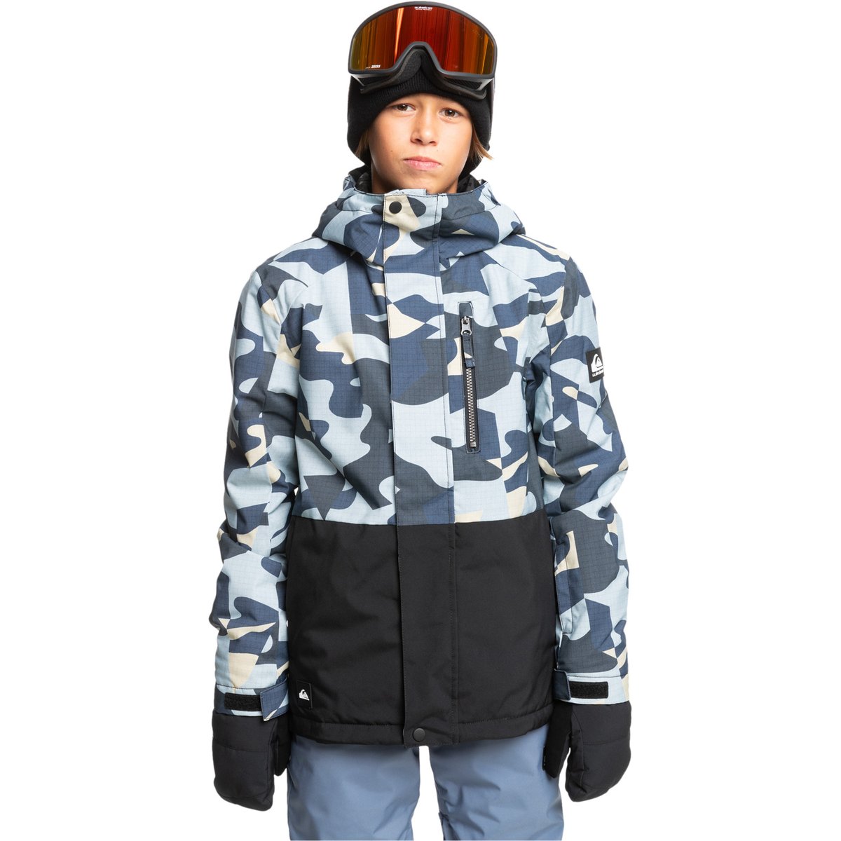 Veste de snow MISSION gris puzzle camo ice flow, QUIKSILVER