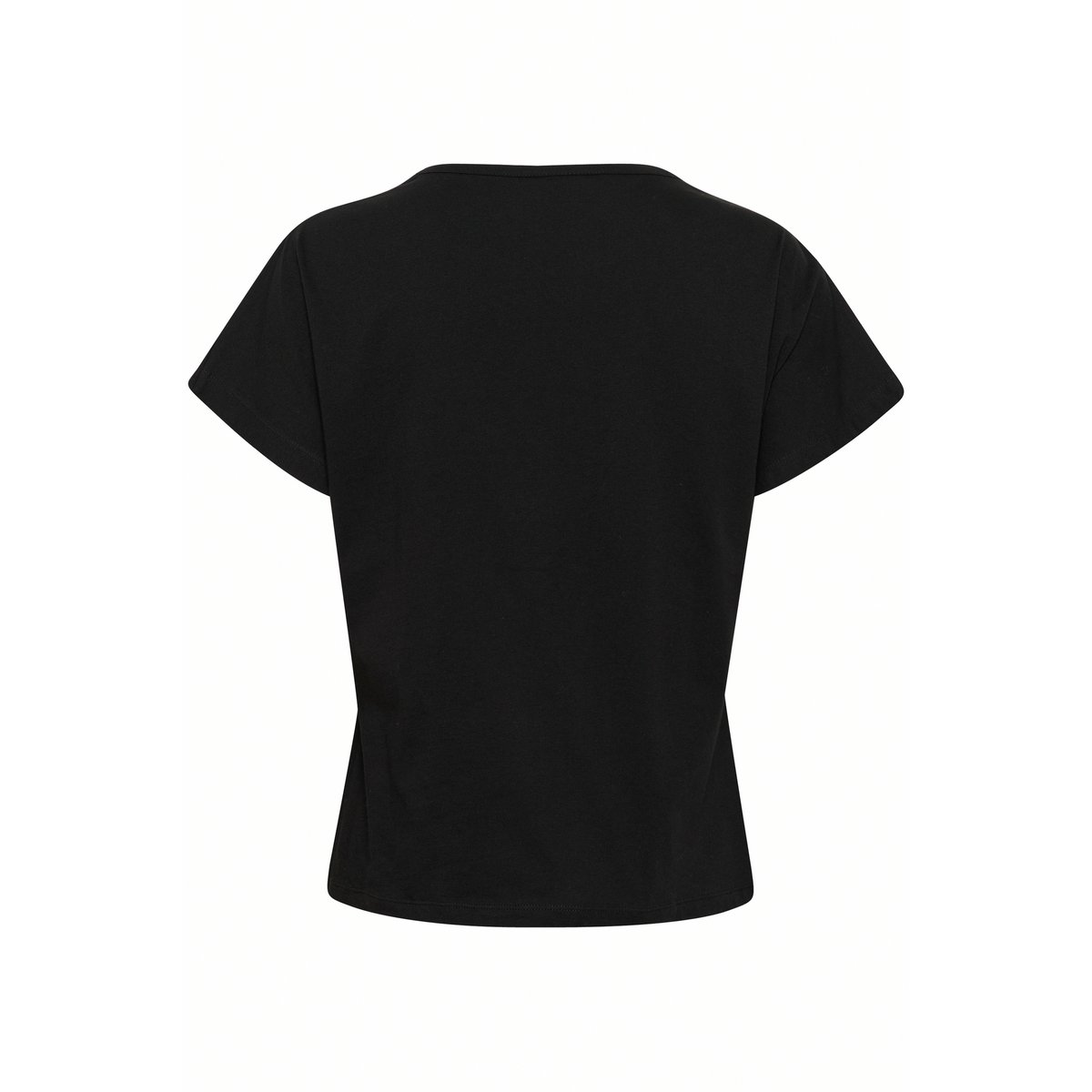T-shirt noir black deep, KAFFE