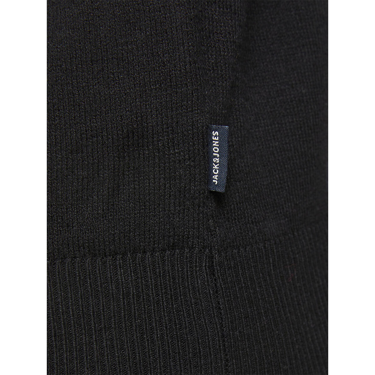 Emil Quarter-Zip Cotton Mix Jumper black, JACK & JONES