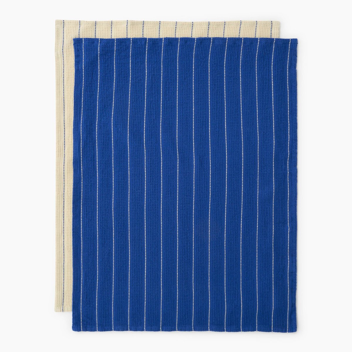 Lot de 2 torchons, 50x70cm, 100% coton electrique, MONOPRIX