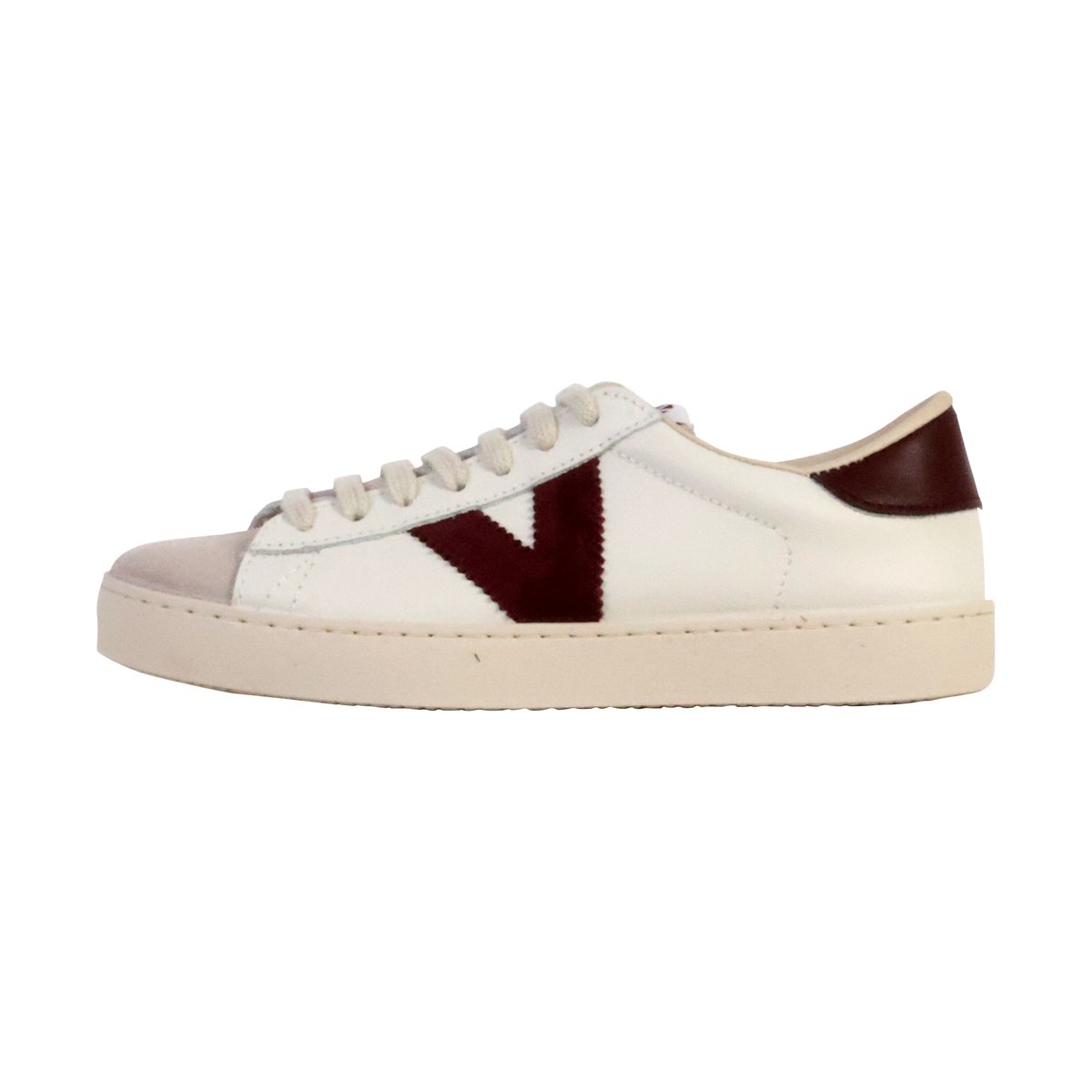 Basket Cuir bordeaux, VICTORIA
