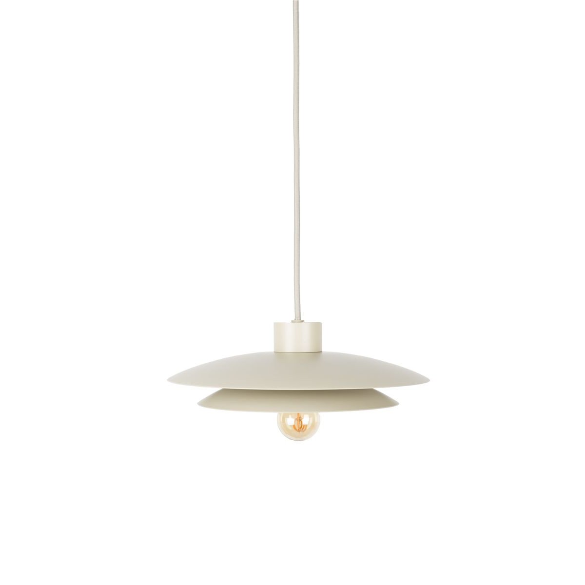 Suspension en métal design, D.26.5 beige, BOITE A DESIGN