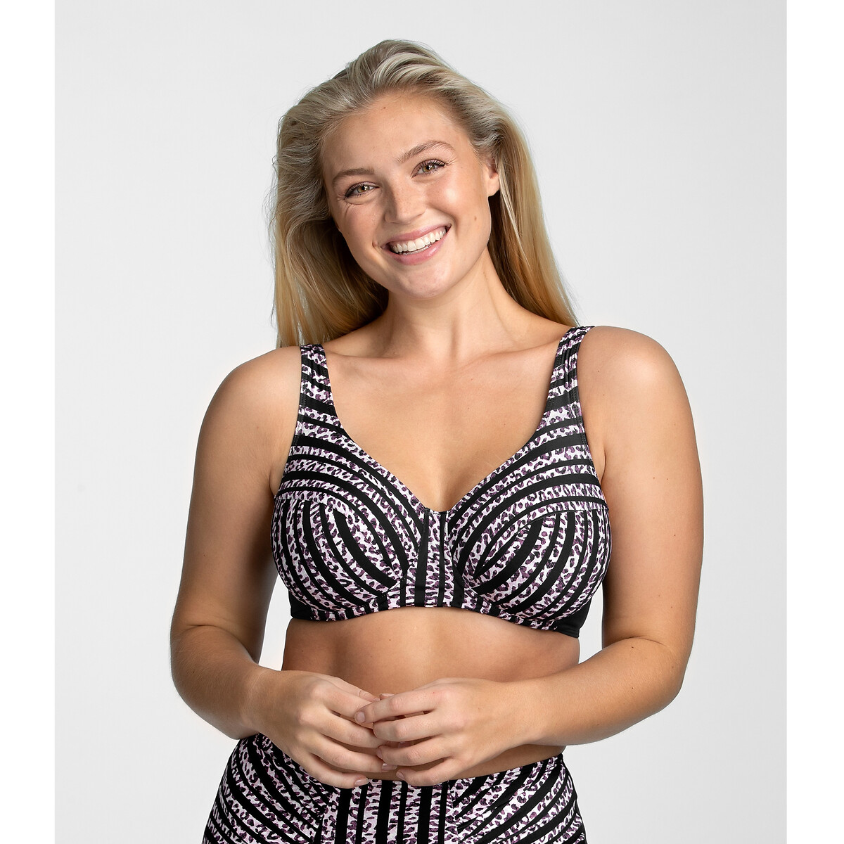 Reggiseno per bikini Bondi fantasia nero, MISS MARY OF SWEDEN