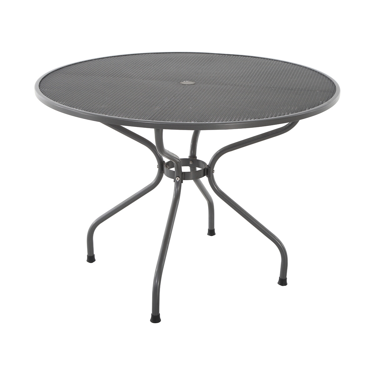 Carlo Round 4 Seater Patio Dining Set grey, SO'HOME