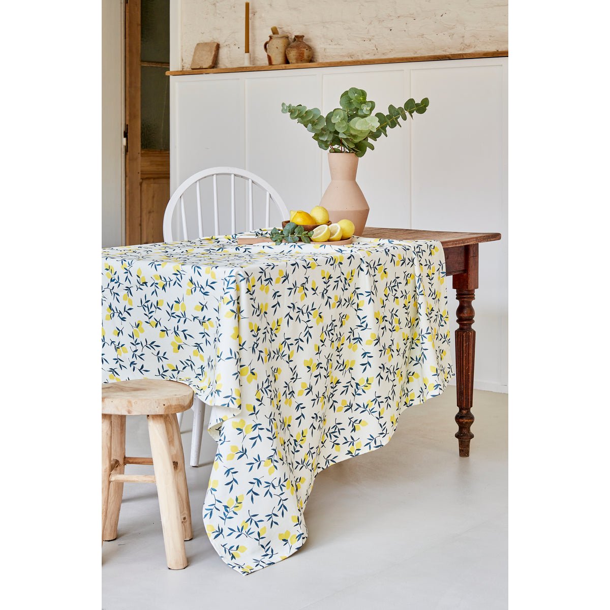 Nappe rectangulaire imprimée ZESTE DE CITRON jaune, COUCKE