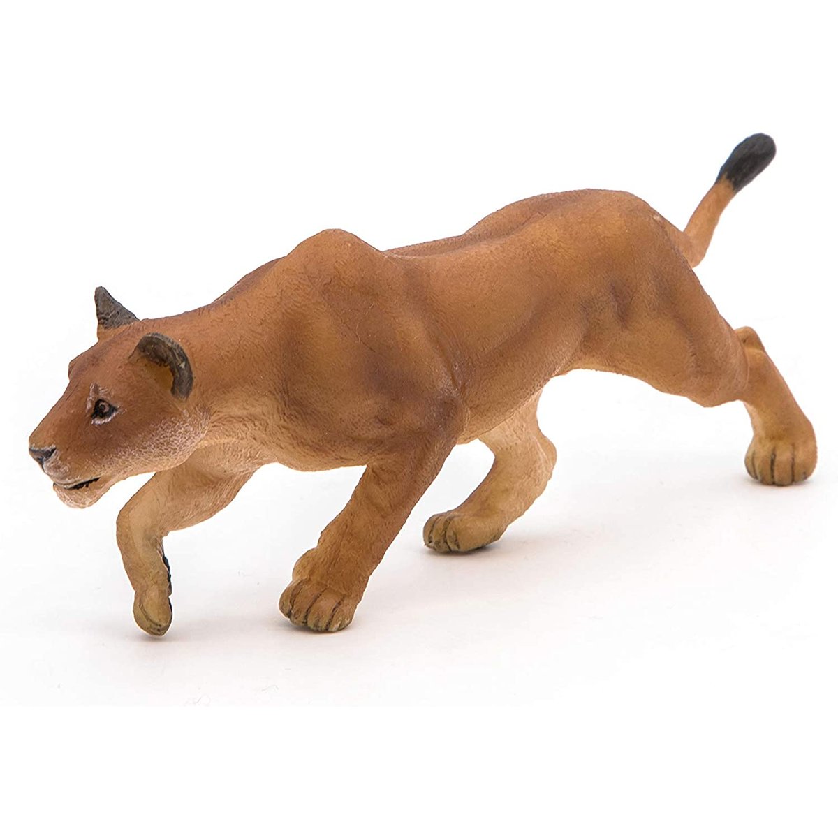 Figurine Lionne chassant marron, PAPO
