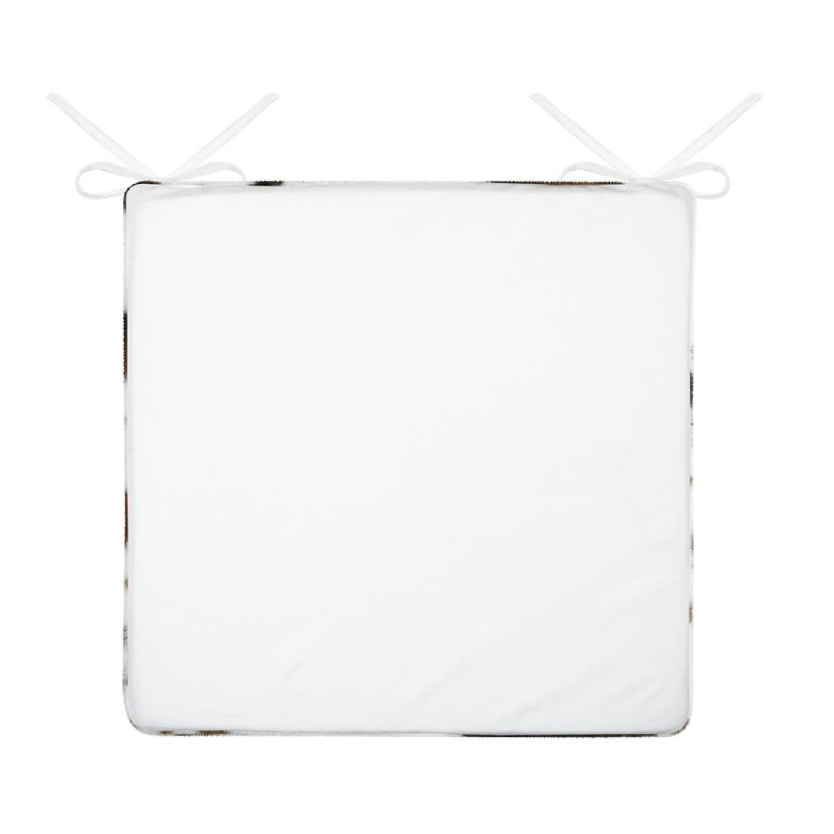 Galette de chaise imitation peau de vache marron brun, LOVELY CASA