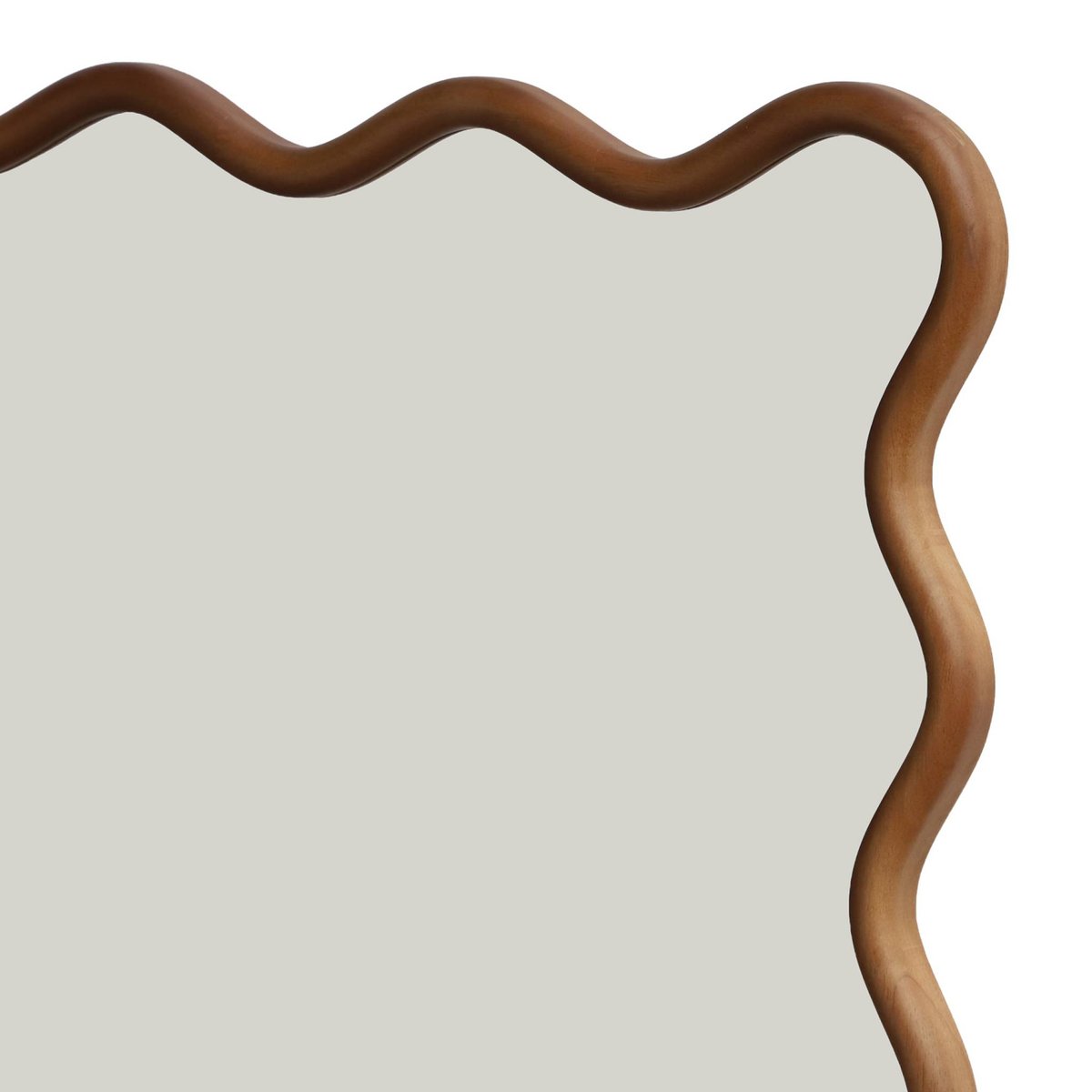 Miroir organique bois d'hévéa 92,5cm RUBY noyer, SWEEEK