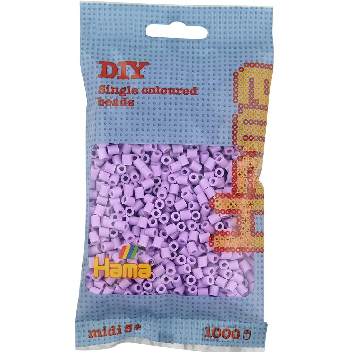 Sachet 1000 perles plastique Midi mix lilas violet, HAMA