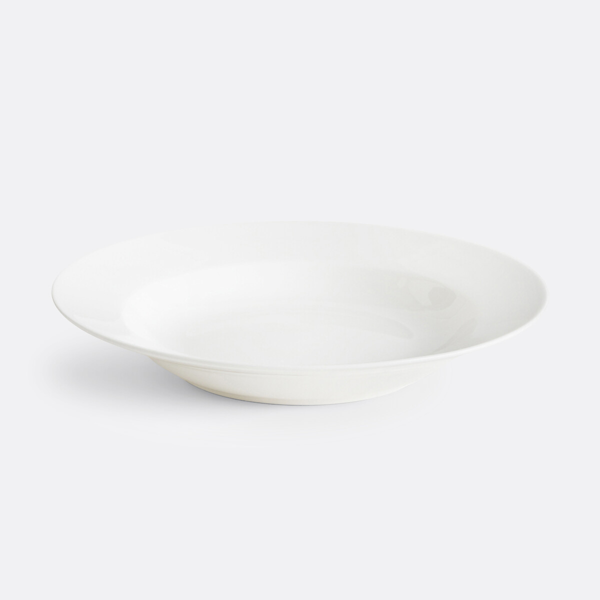 Lot de 4 assiettes creuses en porcelaine, Ginny blanc, LA REDOUTE INTERIEURS