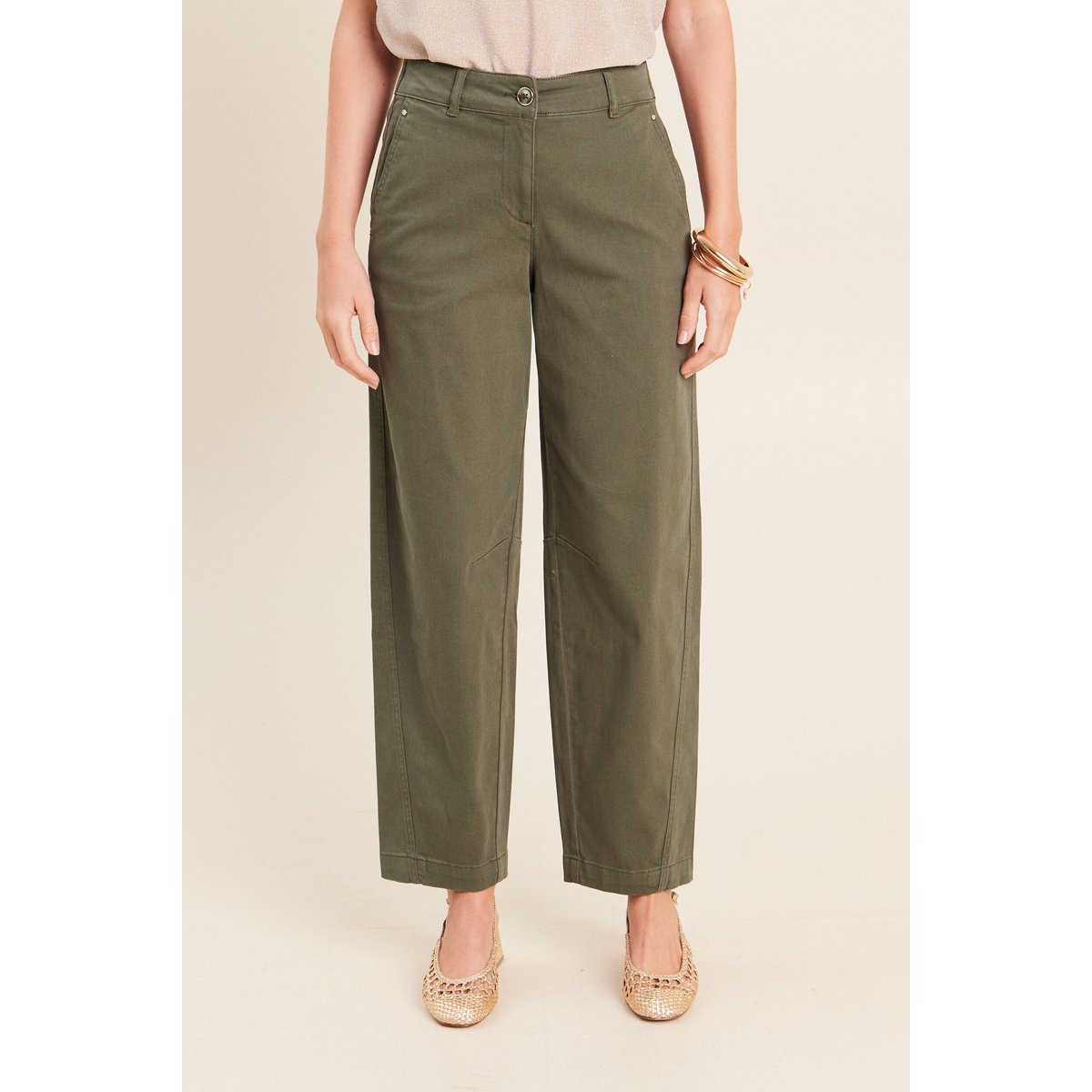 Pantalon boyfriend vert kaki, BREAL