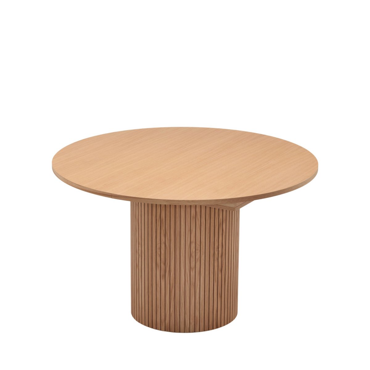 Table à manger extensible 4 à 6 personnes en bois  120-160x120cm- TOSCANA bois clair, WOODMAN