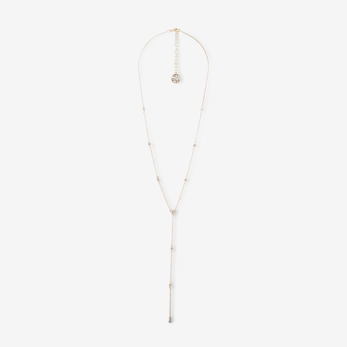 Collier Y chaine strassée doré, BALABOOSTE