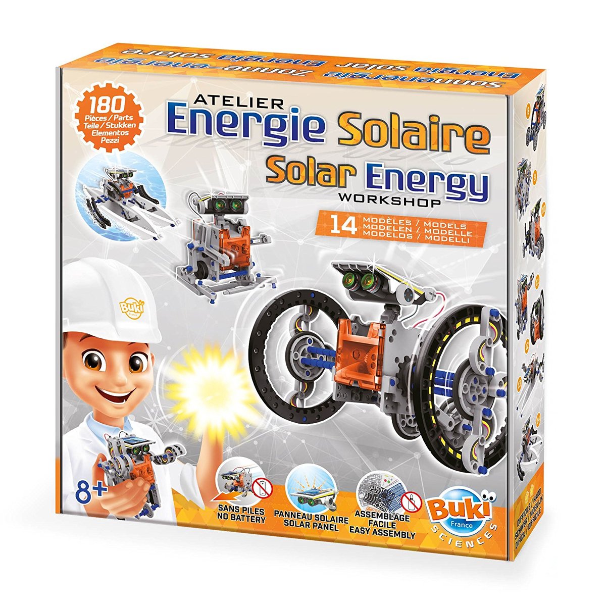 Energie solaire 14 en 1 orange, BUKI FRANCE