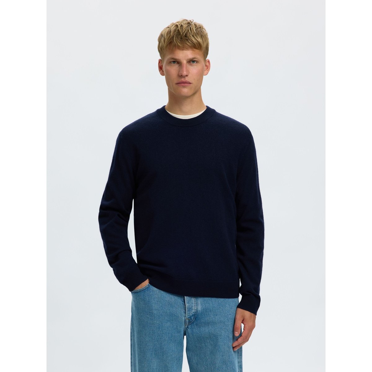 Pullover navy blazer, SELECTED
