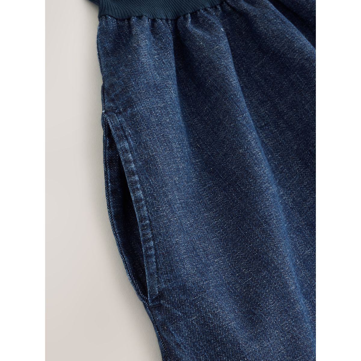 Robe longue sans manches en jersey mélangé délavage bleu, NEXT