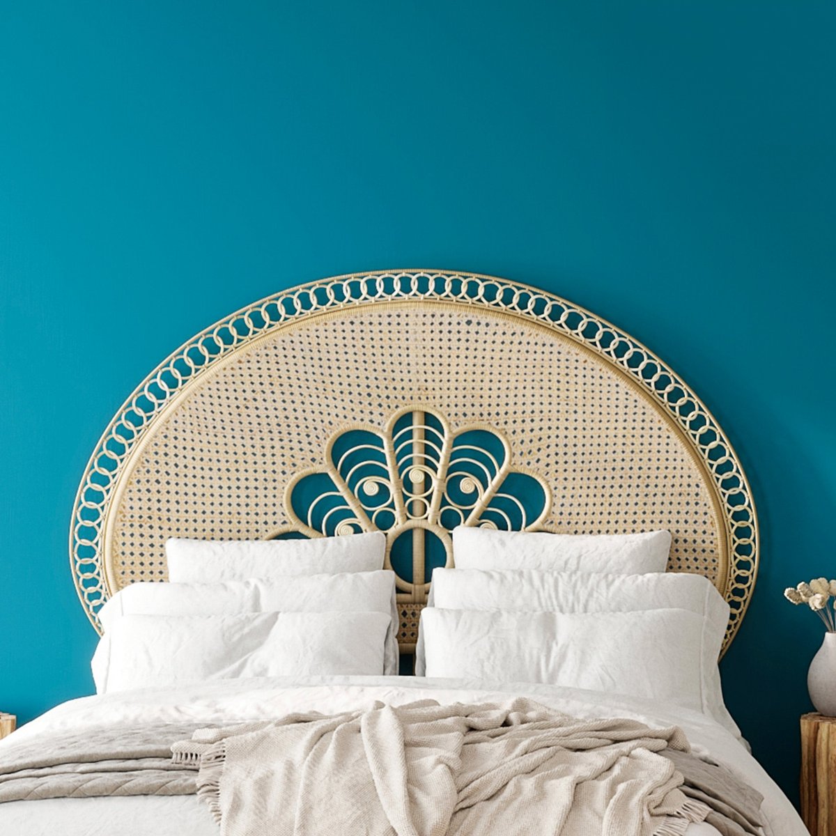 Tête de lit en rotin - GABRIELLA naturel, MAISON PAVANE