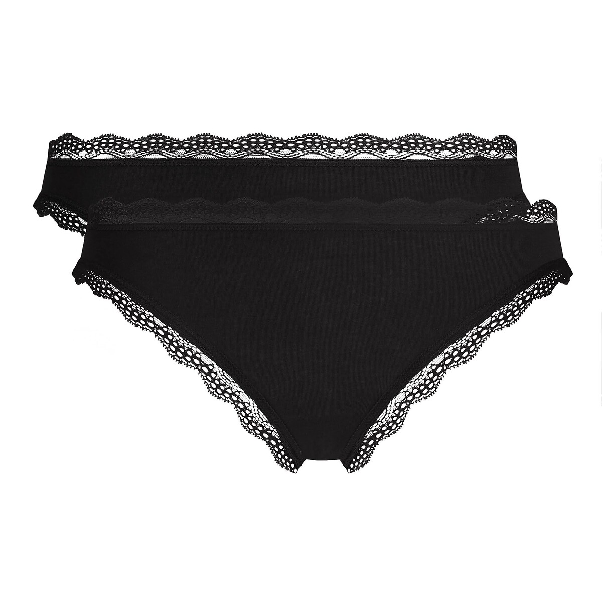 Set Di 2 Slip Daily Coton Dentelle Abbigliamento E Accessori Biancheria Intima Calze Intimo La Redoute