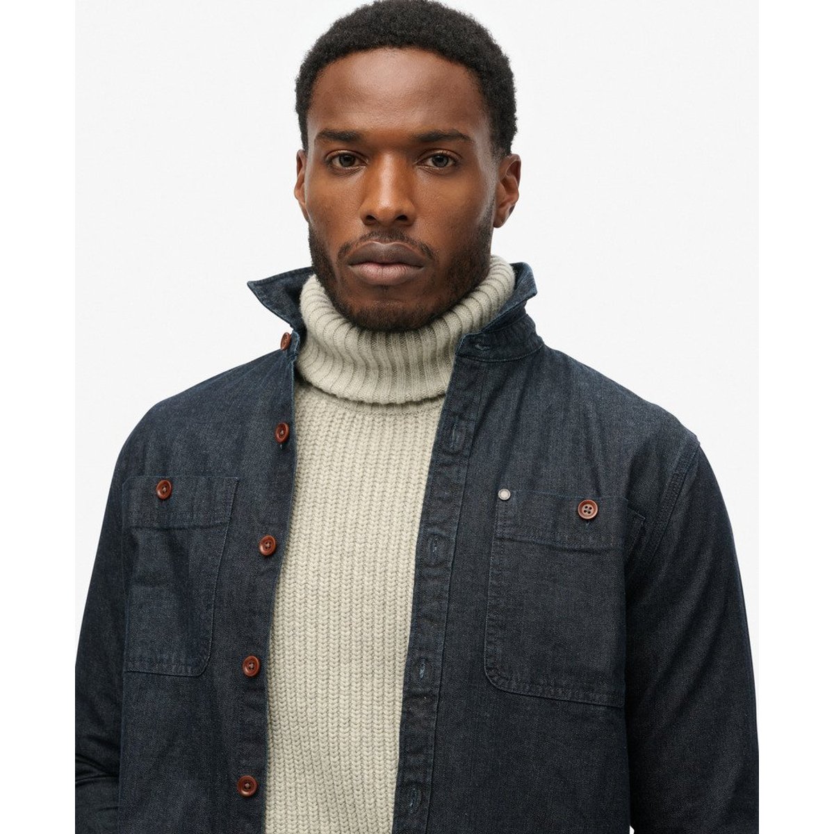 The Merchant Store - Surchemise en jean brut, SUPERDRY