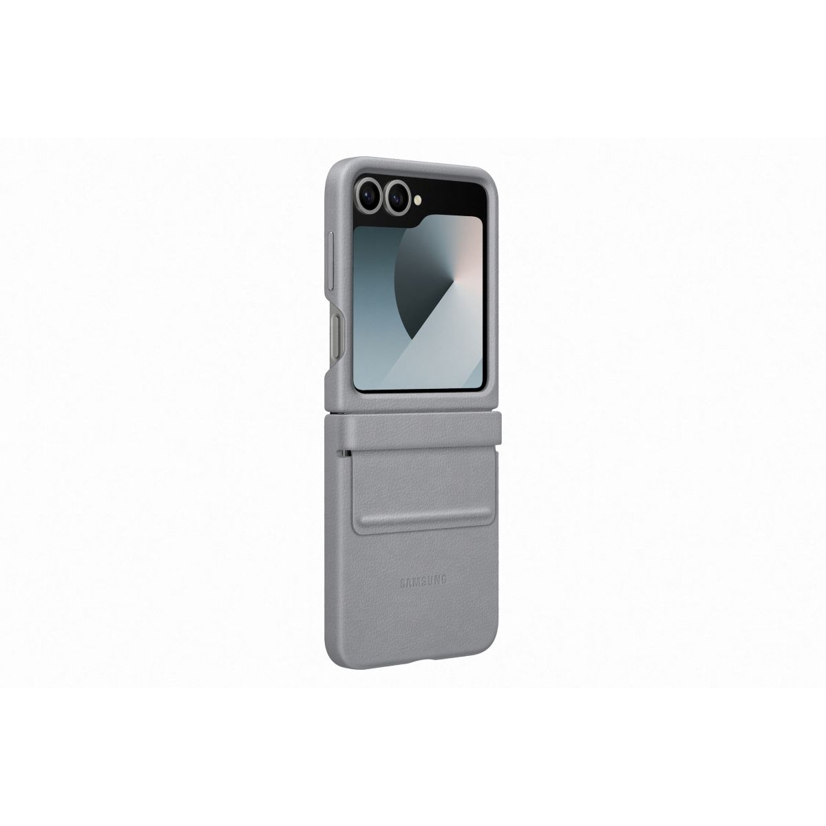 Coque Z Flip6 Gris Premium design couleur unique, SAMSUNG