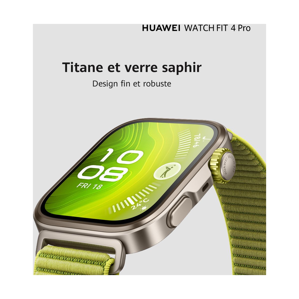 Montre connectée Watch Fit 4 Pro Noir noir, HUAWEI