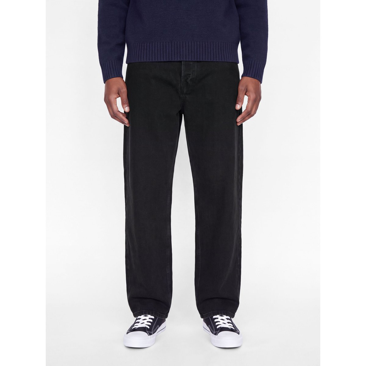 Jean Baggy Fit black denim 1, aprel
