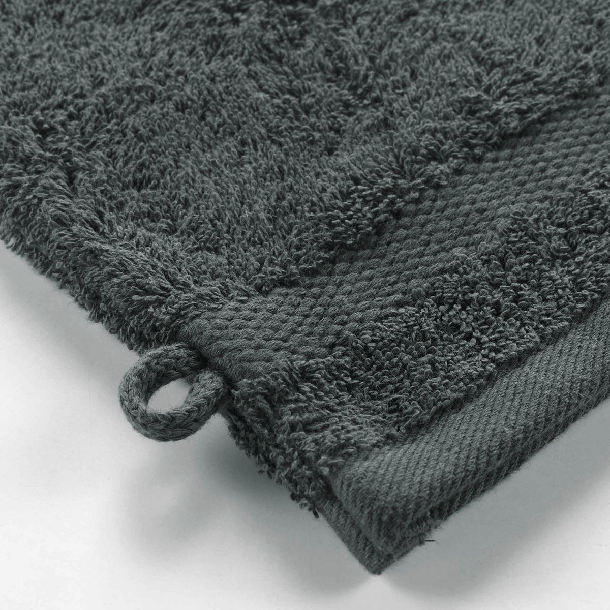 Lot de 2 gants de toilette Collection Elegante gris anthracite, EDEN