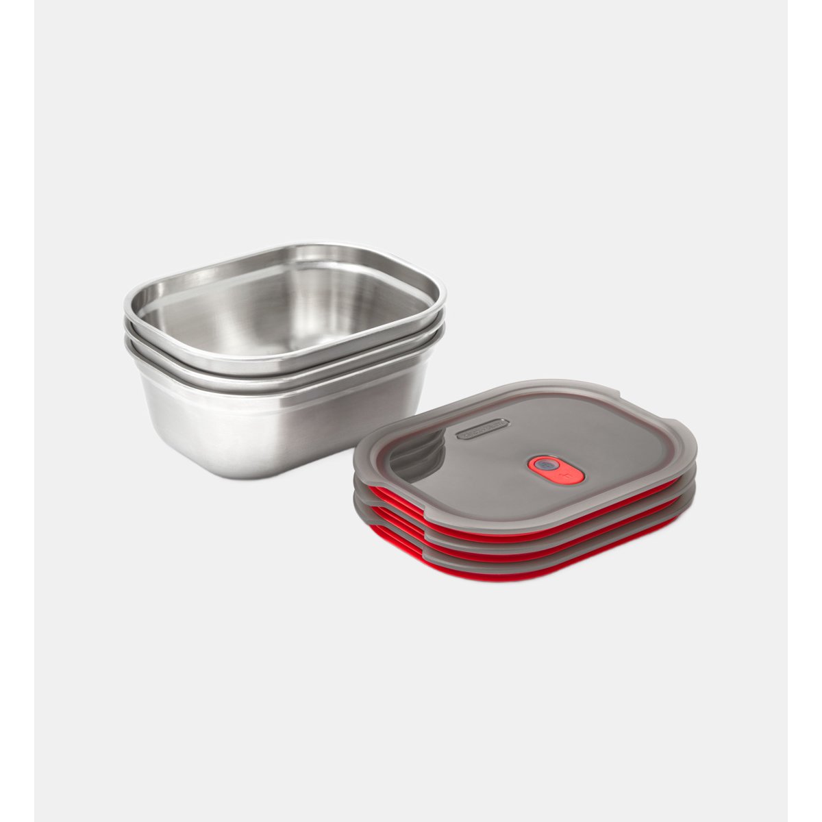 Lot de 3 boites repas couleur unique, BLACK + BLUM