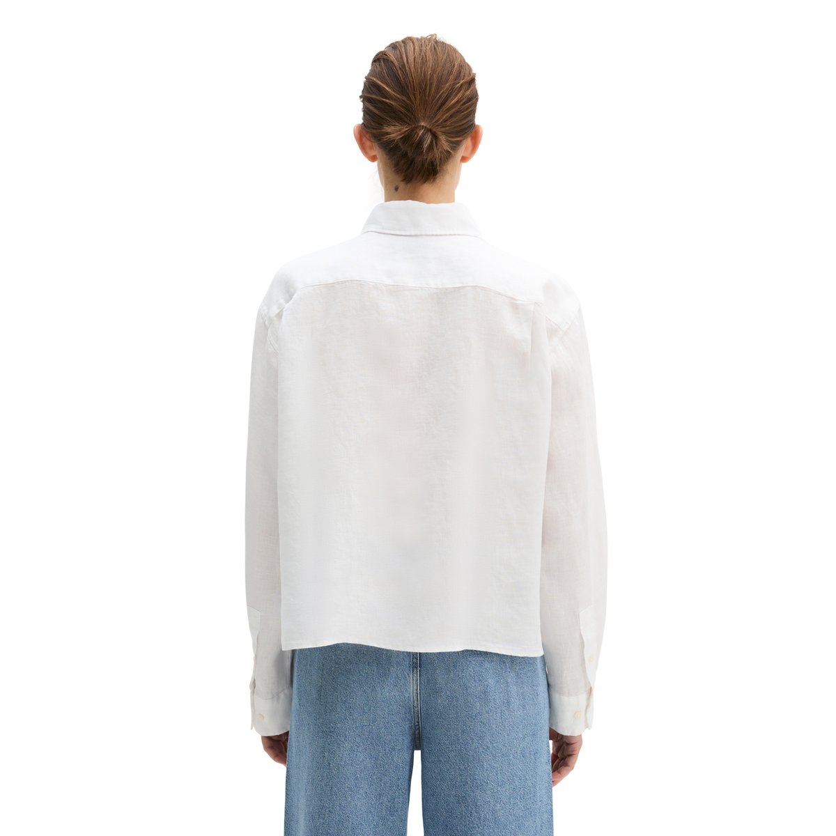 Blouse en lin regular avec fonction de refroidissement naturel blanc, MARC O'POLO
