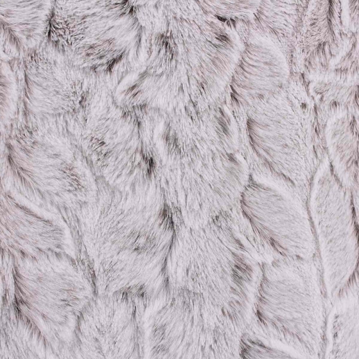 Coussin duvet motif peau de bête 40x40cm beige, ORNAMI