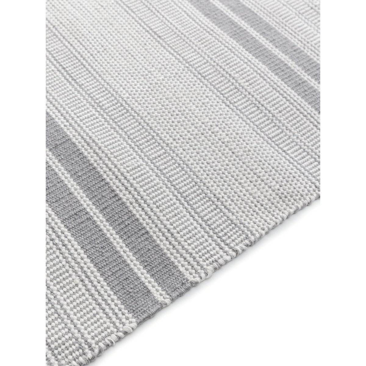 Tapis de couloir d'extérieur & intérieur tissé main SIENA gris, BENUTA 