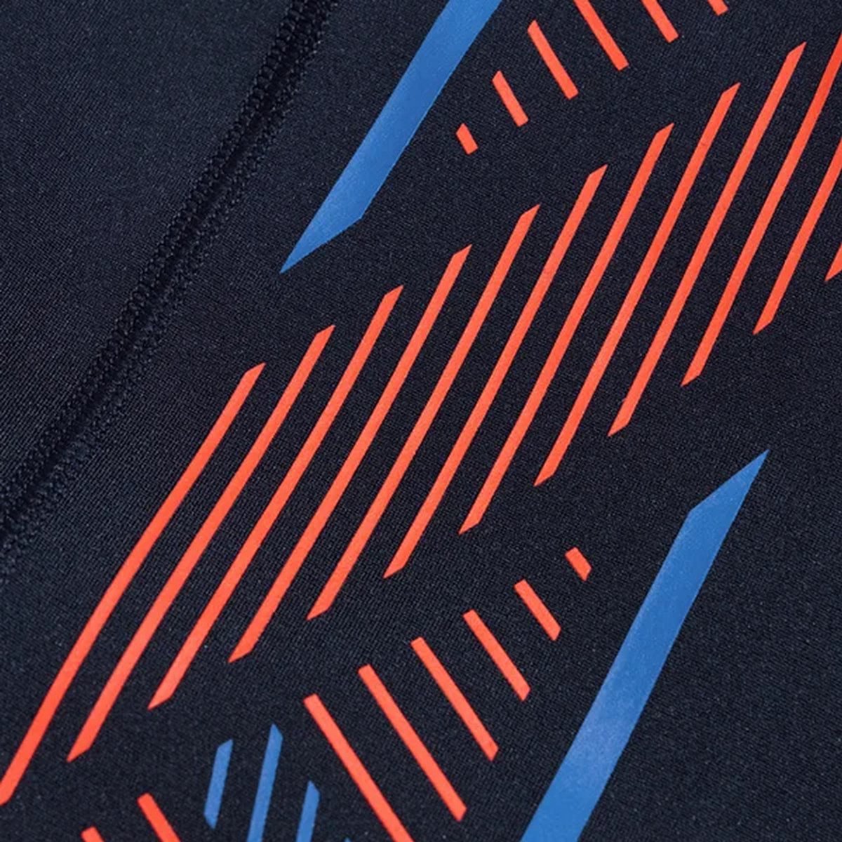 Jammer de natation motif/style à rayures bleu marine / orange, SPEEDO