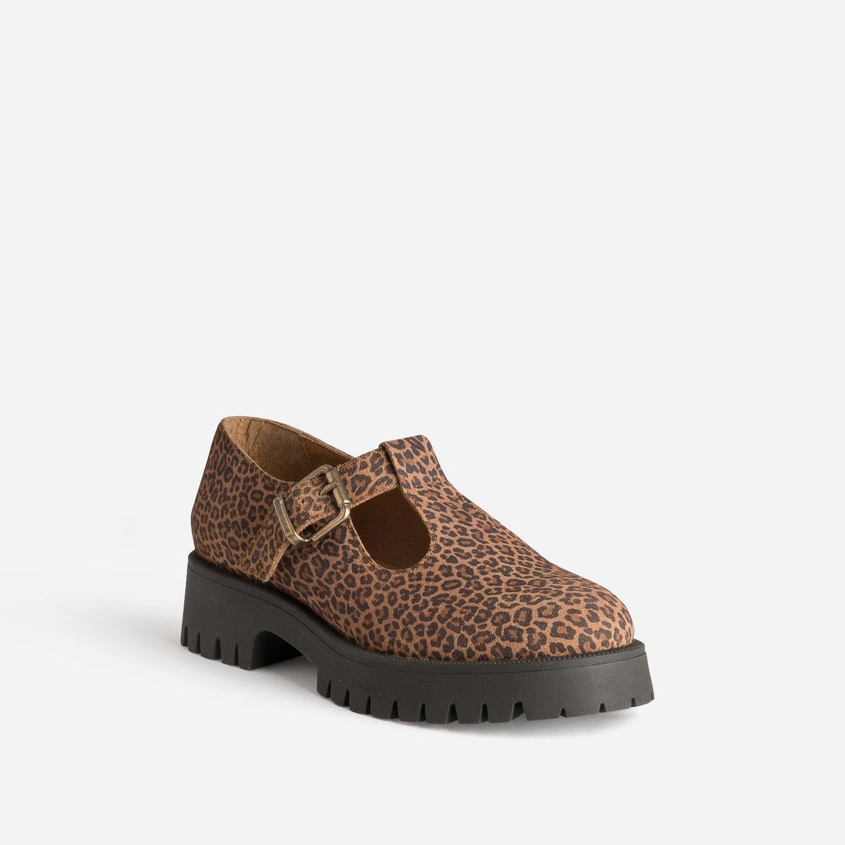 Derby en cuir FADELA leopard, ERAM