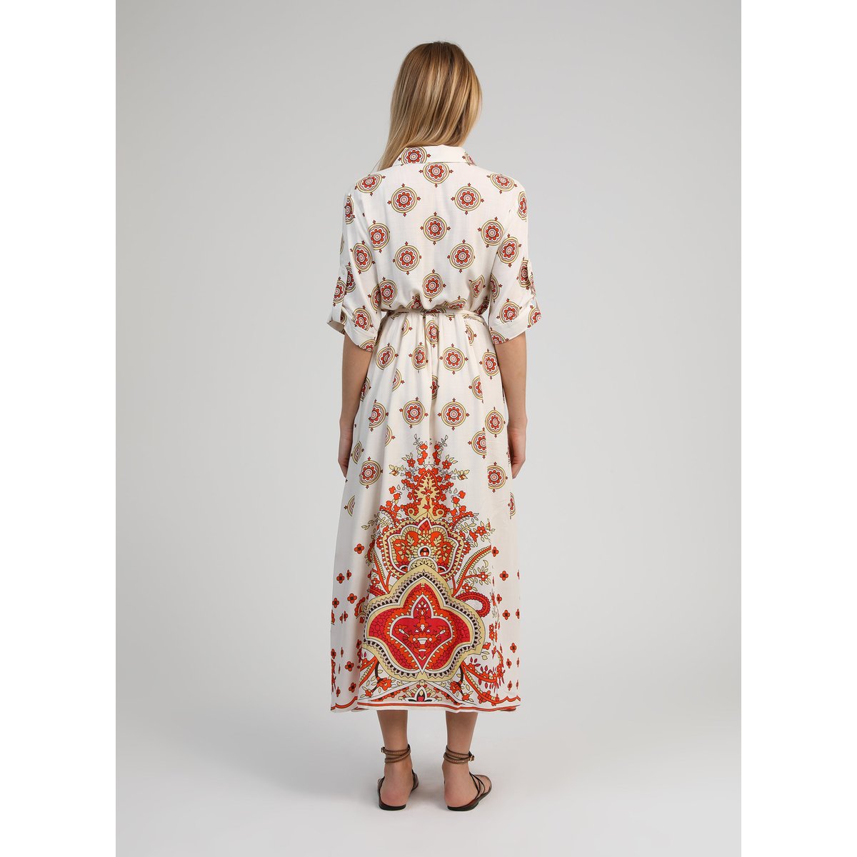 Robe Longue OVINTALA diwan orange, AN'GE