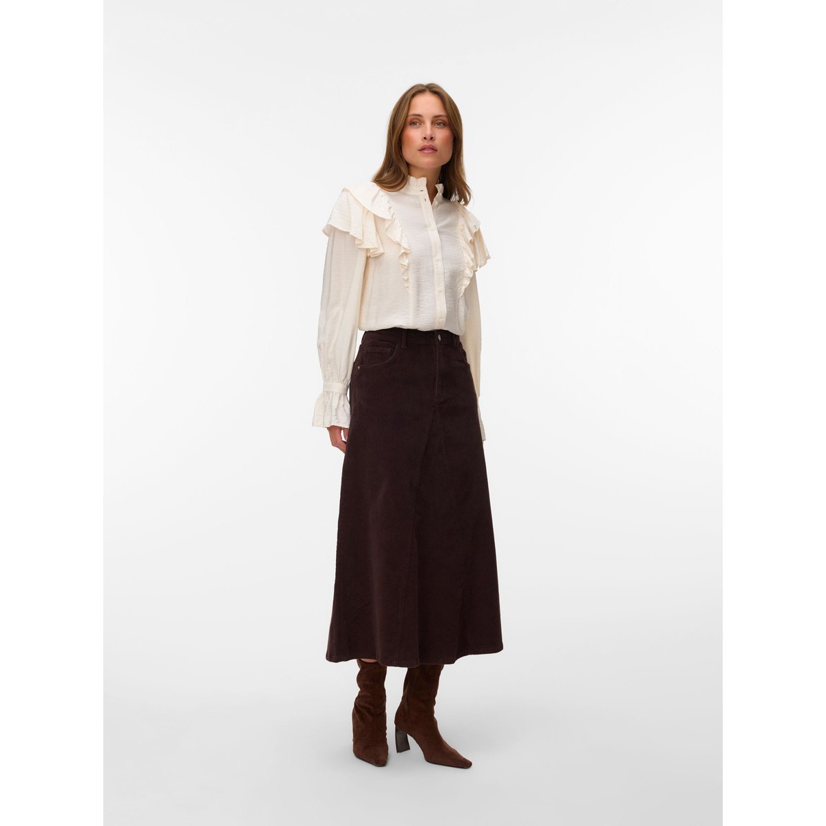 Jupe marron - chocolate torte, VERO MODA