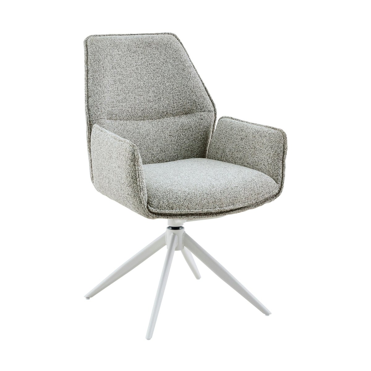 Chaise pivotante à accoudoirs (lot de 2) CORTINA greige, PIER IMPORT