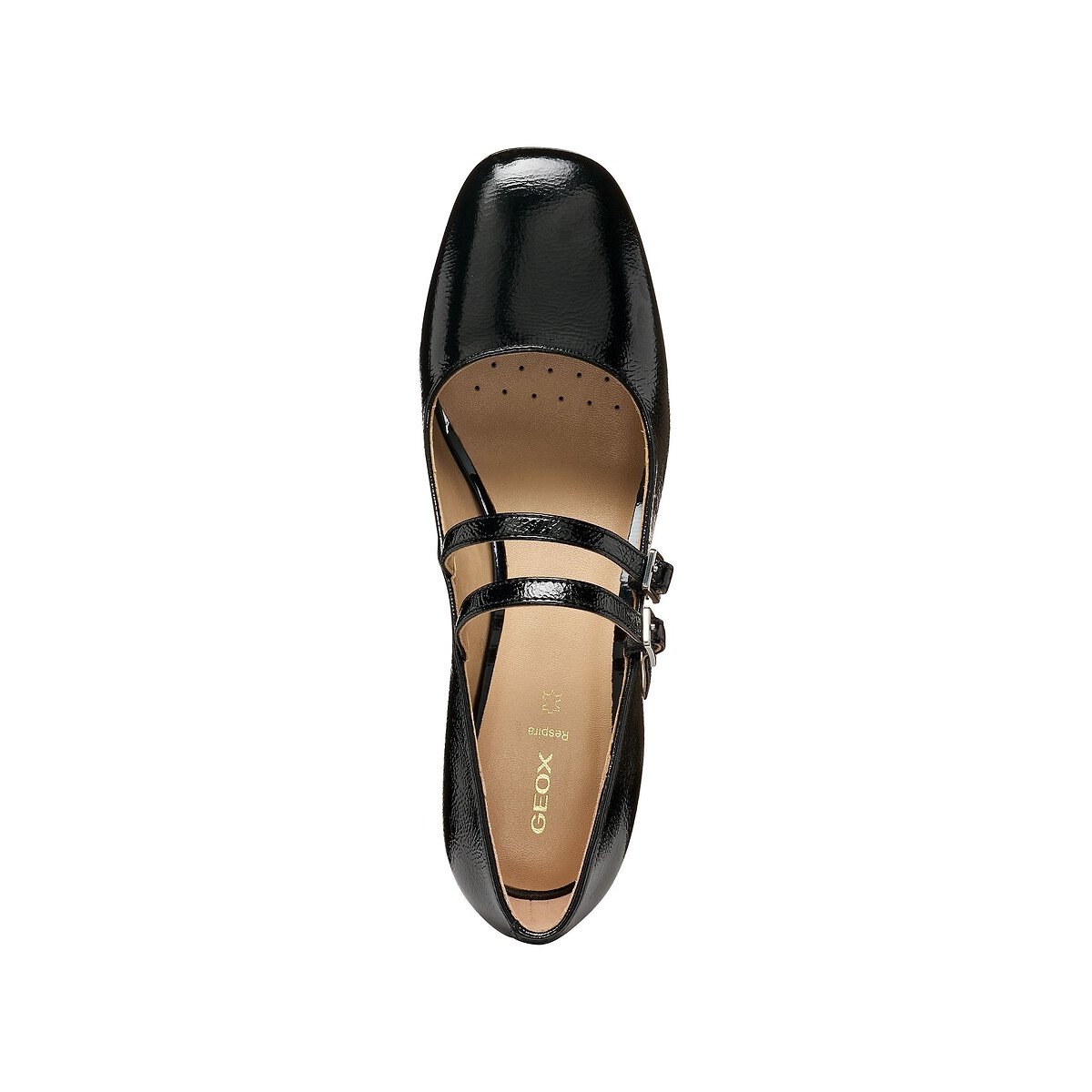 Babies in pelle con tacco, KALIDINE nero , GEOX
