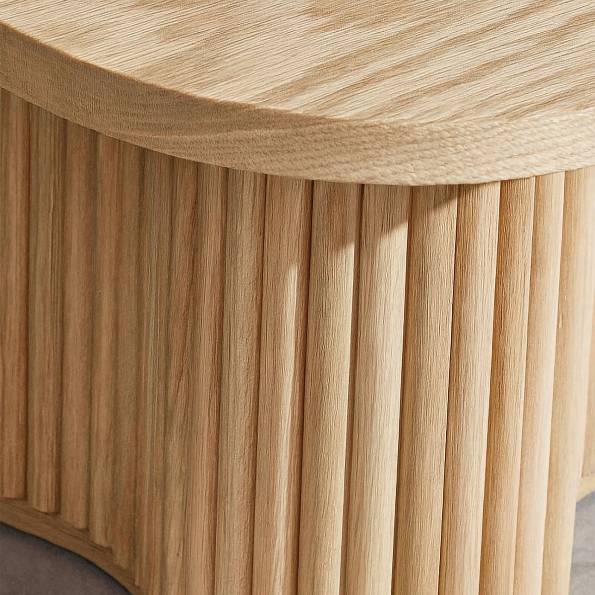 Table basse plaqué chêne naturel, ALBA naturel, NOW'S HOME
