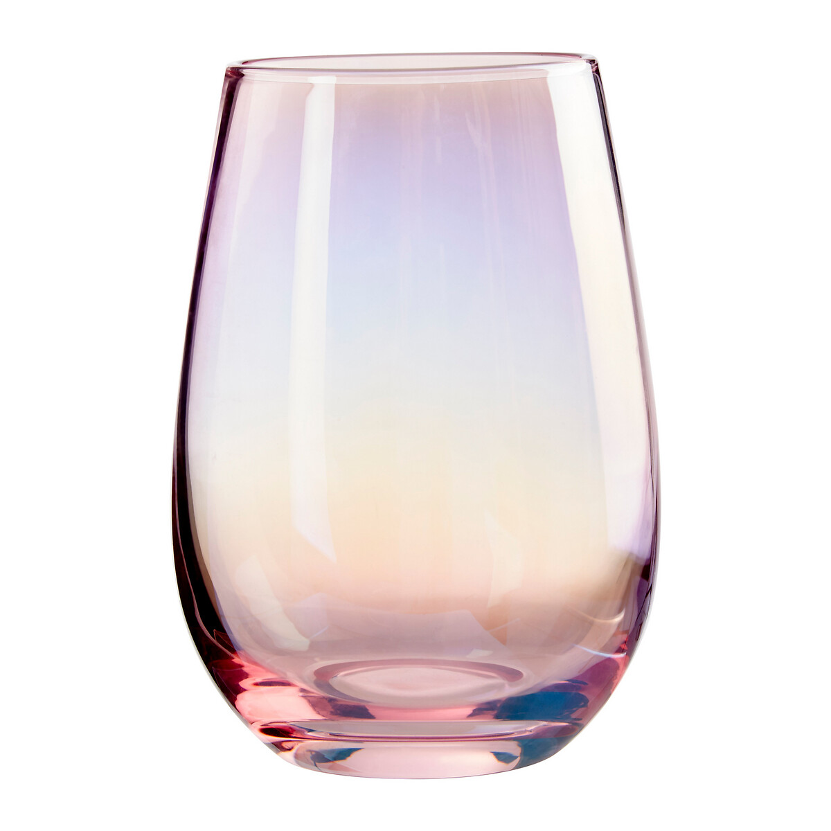 Set of 4 Pink Frosted Hiball Glasses pink, SO'HOME