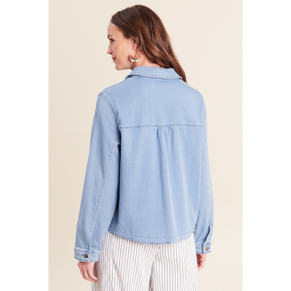 Veste jean manches longues denim bleach, BREAL