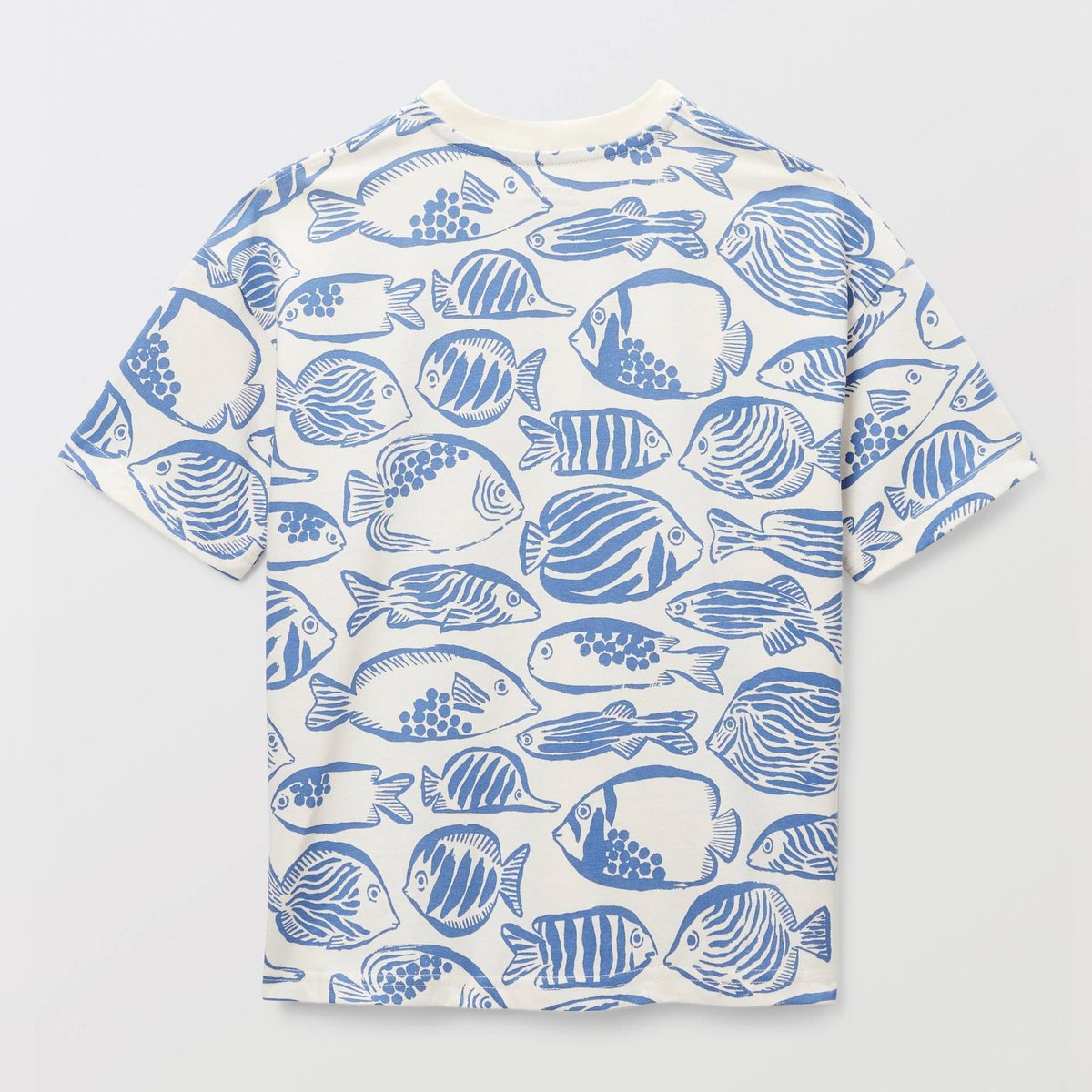 T-shirt manches courtes imprimé en coton BIO GOTS naturel, MONOPRIX