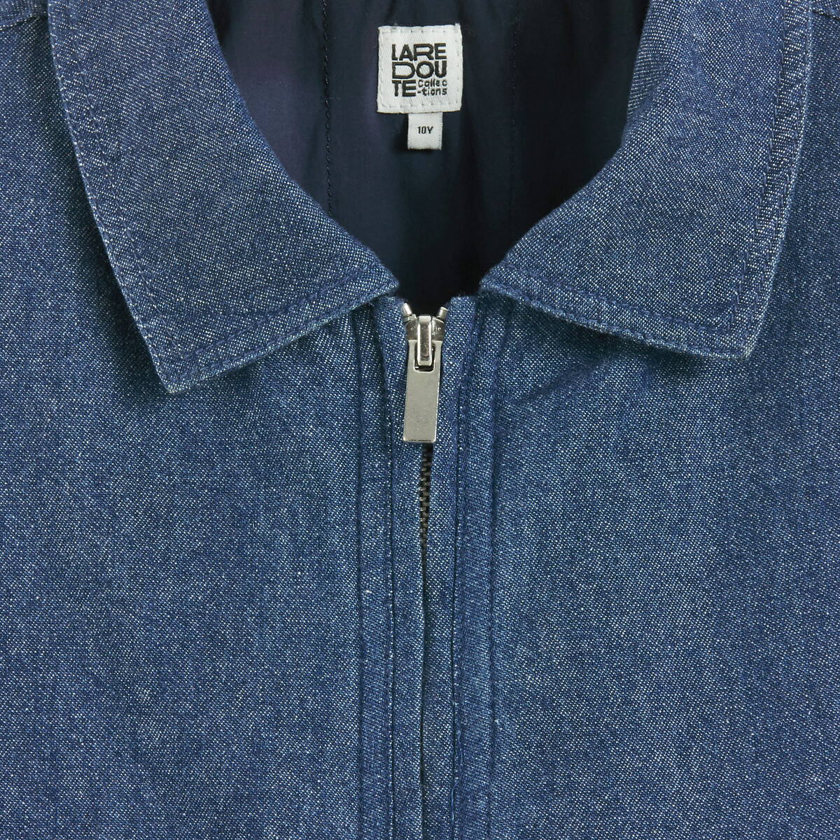 Blouson bomber en denim denim, LA REDOUTE COLLECTIONS