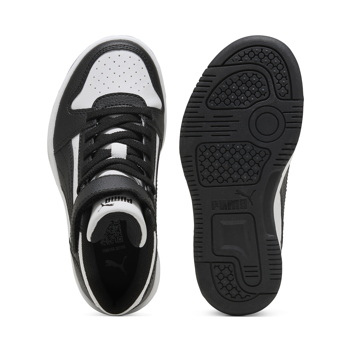 Baskets montantes REBOUND SLAM MID blanc/noir, PUMA