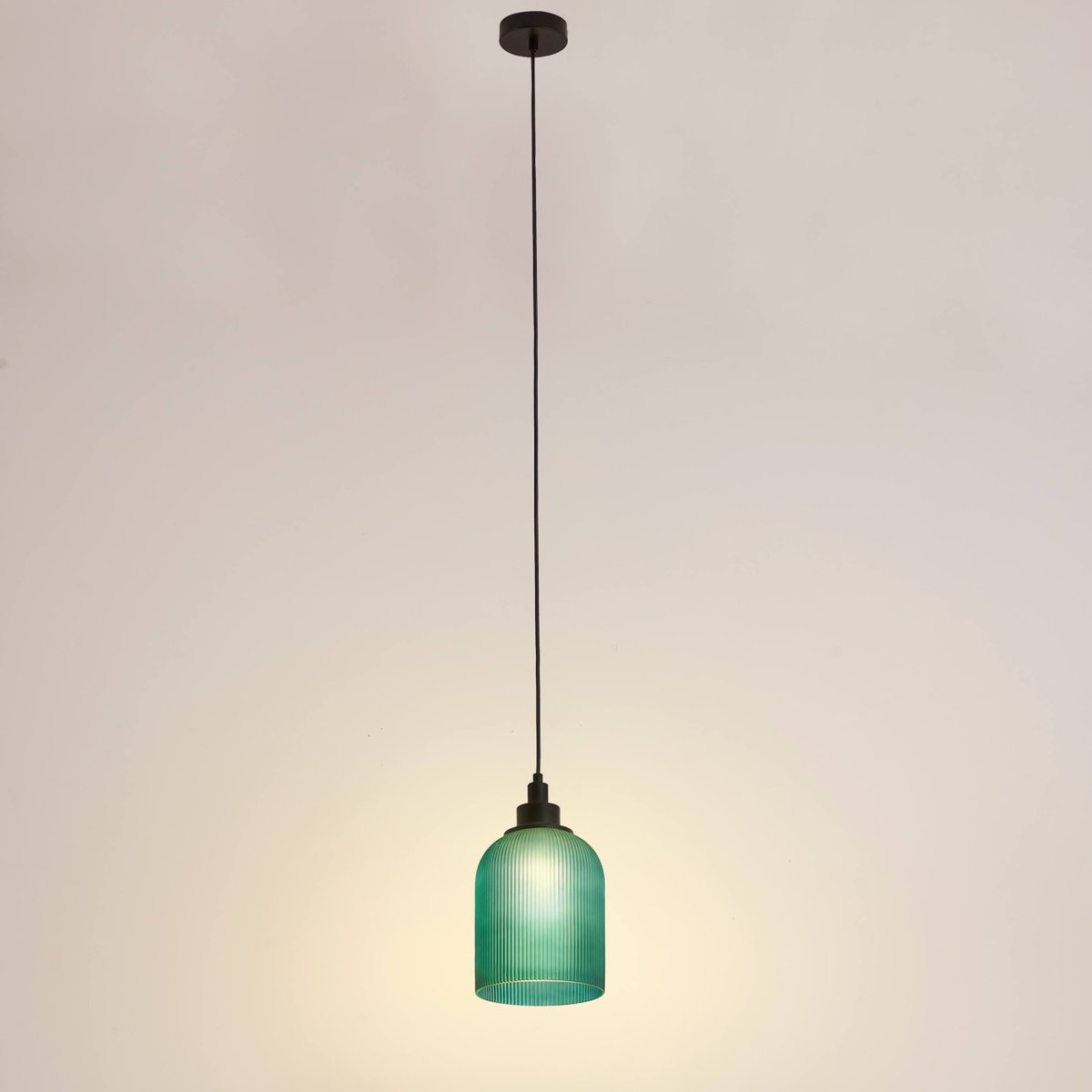 Suspension verre cannelé - AURORE vert, KOSILUM